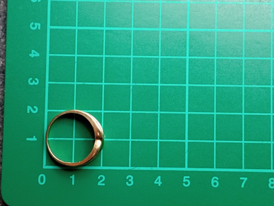 9ct Gold Ring Diamond Stones Size N UK Hallmarked Crossover Band 2.5g