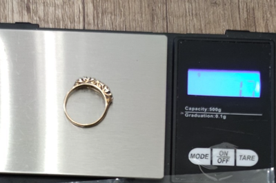 9ct Gold Amethyst CZ Ring L 1/2 Hallmarked 375 5 Half Eternity Feb