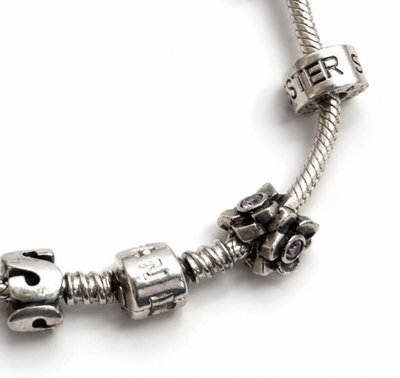 Pandora 925 Sterling Silver Charm Bracelet 10pc Lot Bundle Barrel Clasp Gift 45g