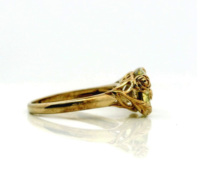 9ct Gold Oversized Cocktail Ring Citrine Oval Cut Stone Size R 1/2 Hallmark 3.1g