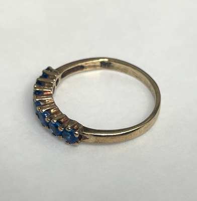 9ct Gold Ring Cubic Zirconia Hallmark Size L 1/2