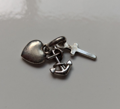 Links of London Charms Hearts Shoe Letter D Logo 18.4g 6x Job Lot LoL Stamp