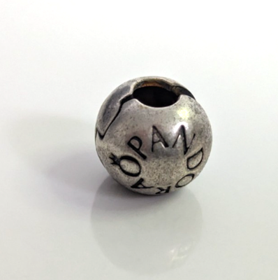 Pandora Silver Charms 5x Joblot ALE 925 Stamped Murano Glass Heart Clip Spacer