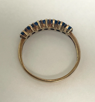 9ct Gold Ring Cubic Zirconia Hallmark Size L 1/2