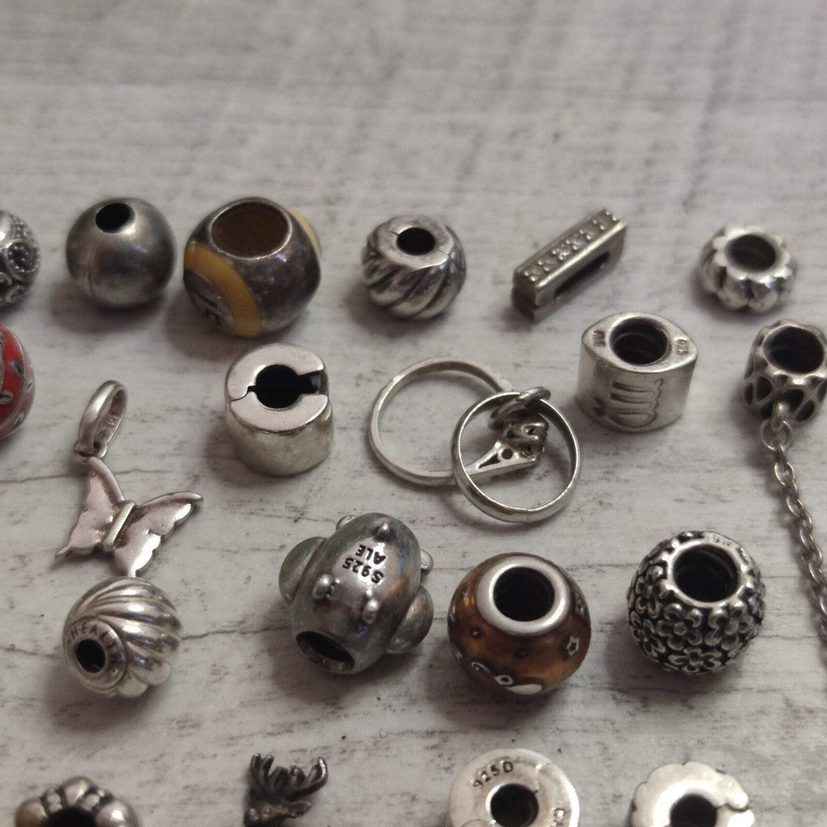 Pandora Charms and Silver Charms Beads x42 Weight 99g