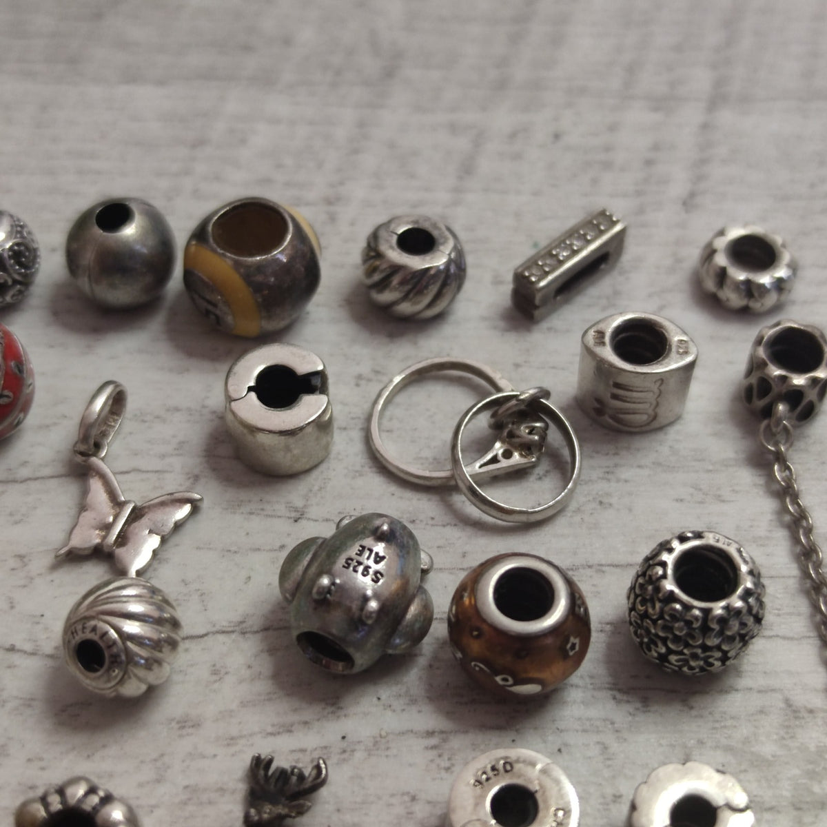 Pandora Charms and Silver Charms Beads x42 Weight 99g