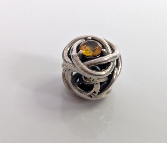 Pandora 925 Sterling Silver Charm Lot 5 Pc Murano Glass Daughter Heart Clips
