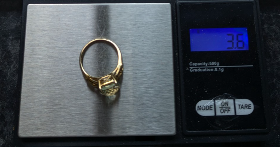 9ct Gold Kunzite Ring Size Q Hallmarked 375 Spodumene Solitaire Rare Gift