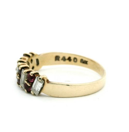 Amethyst Ring 9ct Gold Hallmarked Size O February Birthstone 3.5g