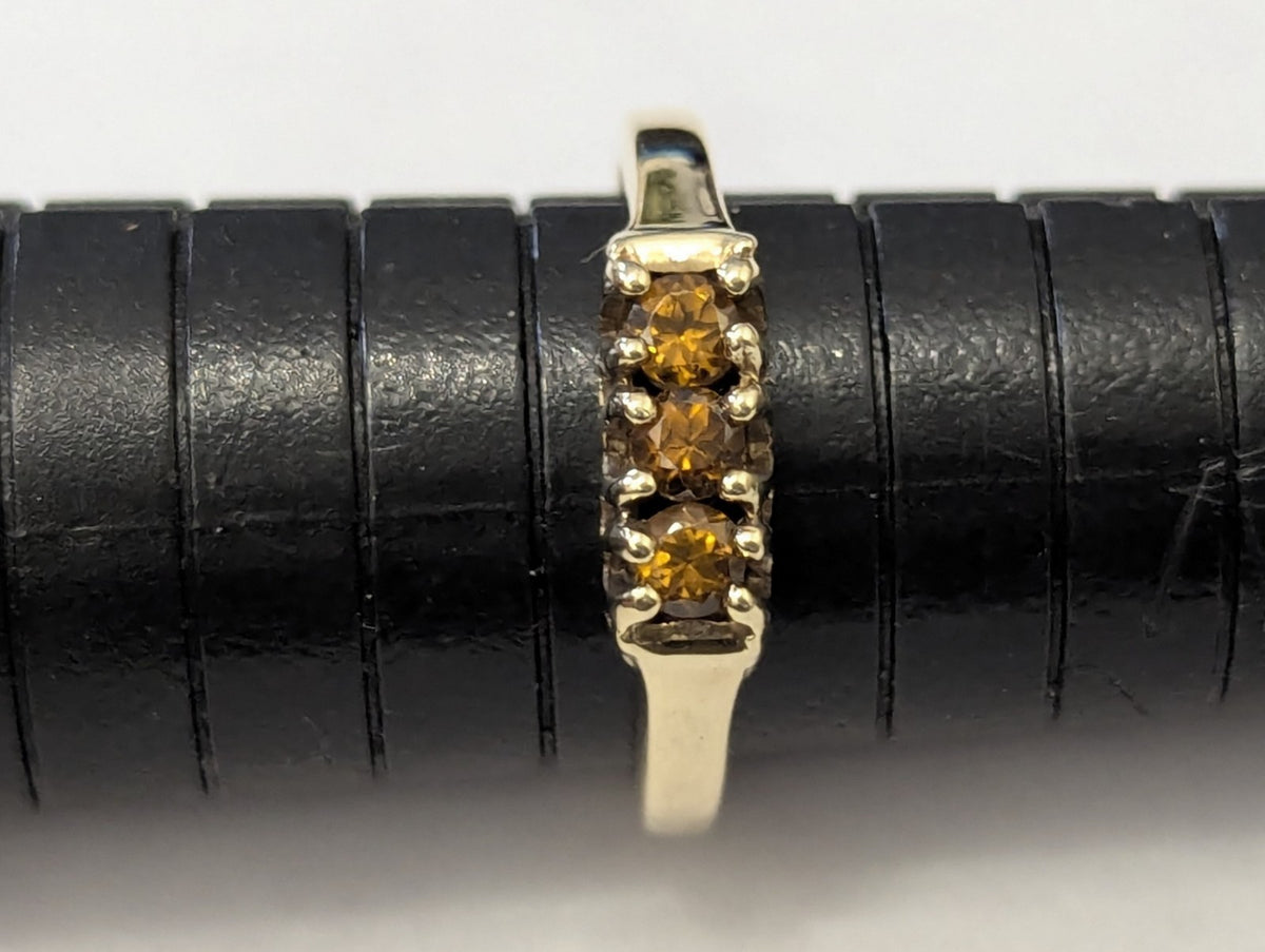 9ct Gold Ring Citrine Office 2006 Hallmark Size N