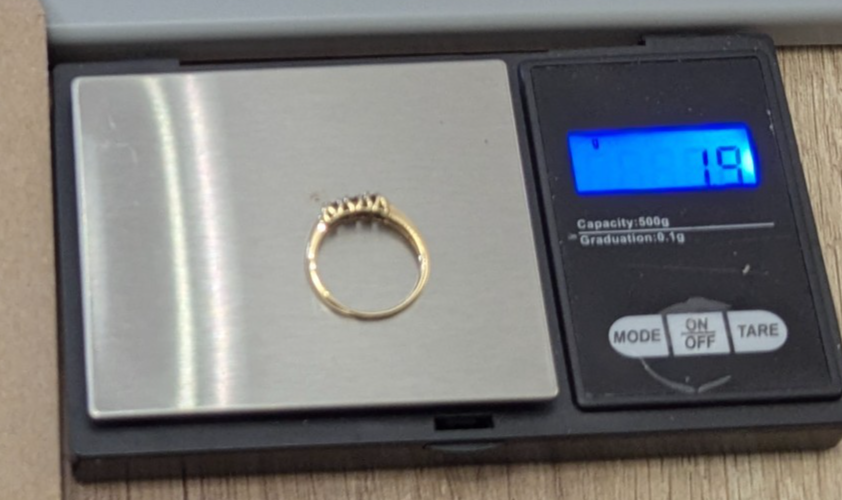 9ct Gold Ring Citrine Office 2006 Hallmark Size N