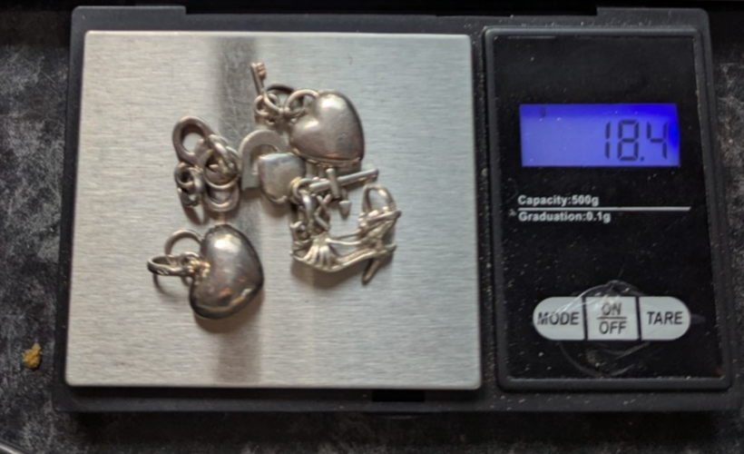 Links of London Charms Hearts Shoe Letter D Logo 18.4g 6x Job Lot LoL Stamp