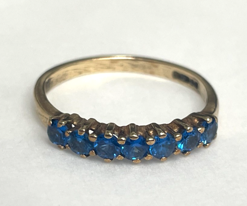 9ct Gold Ring Cubic Zirconia Hallmark Size L 1/2