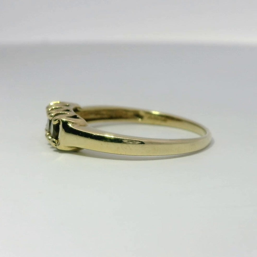 9ct Gold Ring Citrine Office 2006 Hallmark Size N