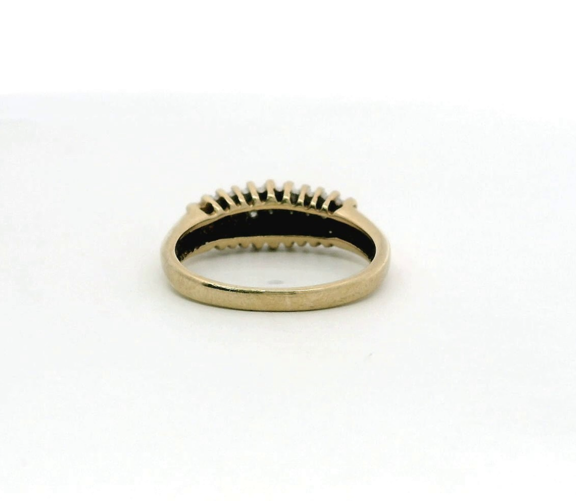9ct Gold Ring Diamond 0.15ct HallmarkProng Size L 2.3g