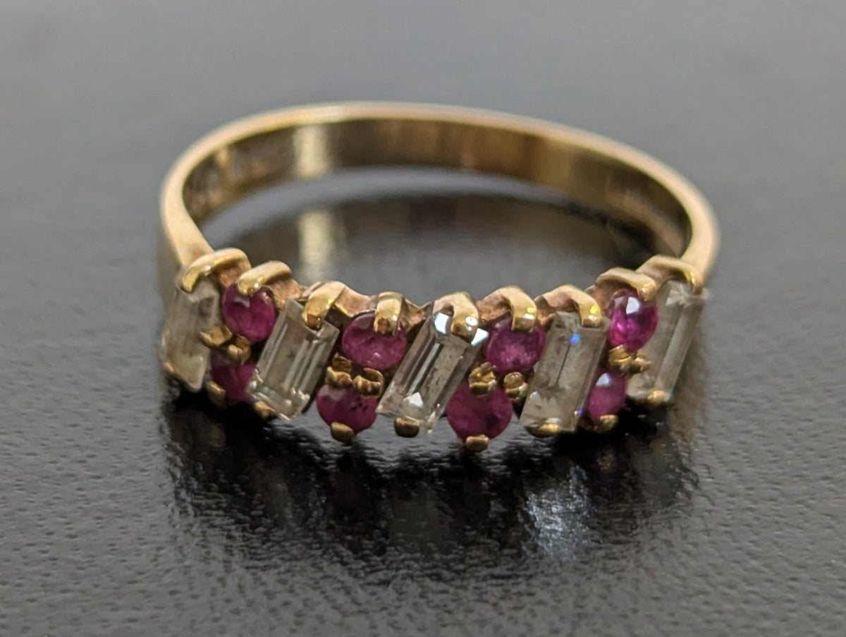 Amethyst Ring 9ct Gold Hallmarked Size O February Birthstone 3.5g