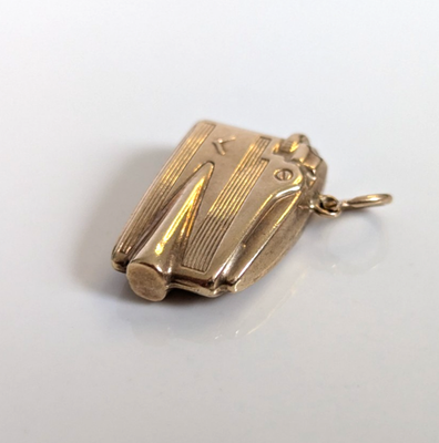 9ct Yellow Gold Ronson Lighter Charm Pocket Tobaccoriana Hallmarked 375 1.4g