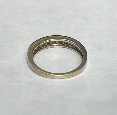 9ct Gold Ring Diamond 0.25ct Solid Gold Hallmarked Size M