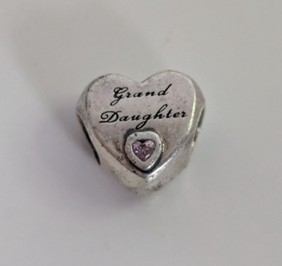 Pandora Silver Charms 5x Joblot ALE 925 Stamped Murano Glass Heart Clip Spacer
