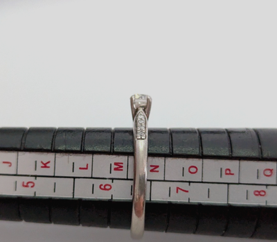 9ct Gold Engagement Ring 0.25ct Diamonds Hallmarked Engraved Size M 1/2 2.4g