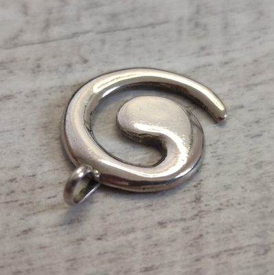Navajo Sterling Silver Pendant Lowell Draper Native American Artisan Signed