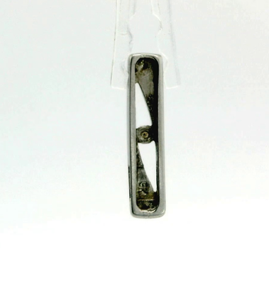 9ct Gold Diamond Pendant Charm Hallmarked Solitaire Drop Charm April 0.6g
