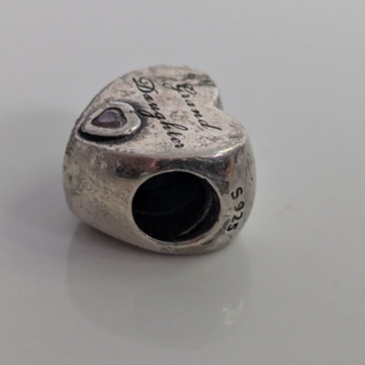 Pandora Silver Charms 5x Joblot ALE 925 Stamped Murano Glass Heart Clip Spacer