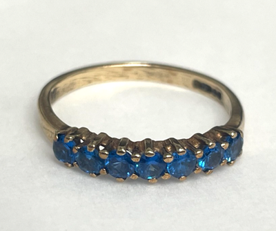 9ct Gold Ring Cubic Zirconia Hallmark Size L 1/2