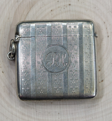 Silver Vesta Case Victorian 1870s Deakin & Francis Ltd Birmingham 50x43mm