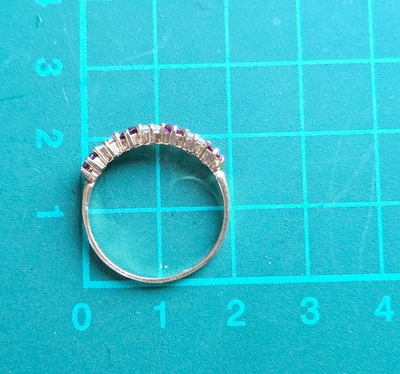 9ct Gold Ring Cubic Zirconia Solid 375 Gold Hallmark Size O 1/2