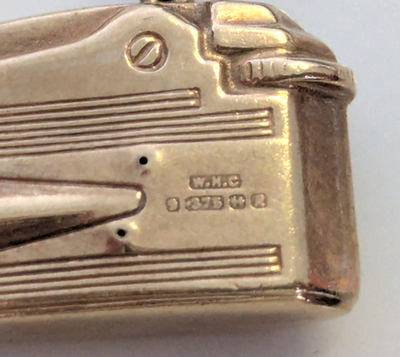 9ct Yellow Gold Ronson Lighter Charm Pocket Tobaccoriana Hallmarked 375 1.4g