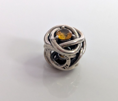 Pandora 925 Sterling Silver Charm Lot 5 Pc Murano Glass Daughter Heart Clips