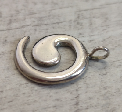 Navajo Sterling Silver Pendant Lowell Draper Native American Artisan Signed