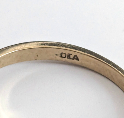 9ct Gold Ring Diamond Cluster Setting Size O Metal Dia Hallmarked 2.5g