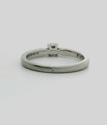 9ct Gold Engagement Ring 0.25ct Diamonds Hallmarked Engraved Size M 1/2 2.4g