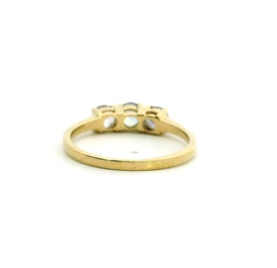9ct Gold Ring Tanzanite Coloured Gemstones Size N 1/2 Hallmarked Certification