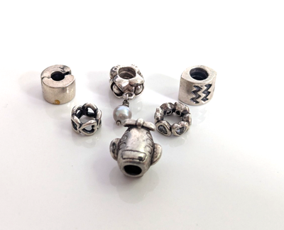 Pandora Silver Charms Spacer Bracelet 925 ALE Stamped Collection Joblot