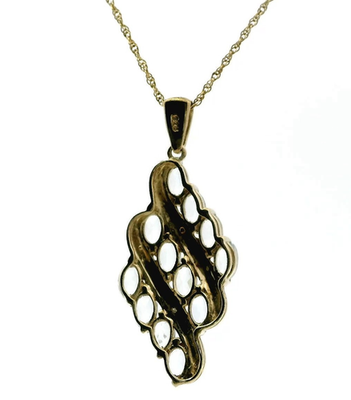 Silver Necklace Aquamarine Stones Gold Plated 48cm Long 4.6g 925 Stamped