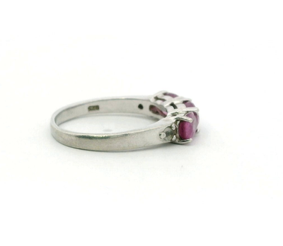 Silver Ring Sapphire Topaz 925 Stamped Size N Certificate 2.8g