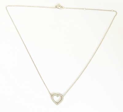 Pandora Loving Hearts Silver Necklace S925 ALE Stamped 44cm Long 4.3g
