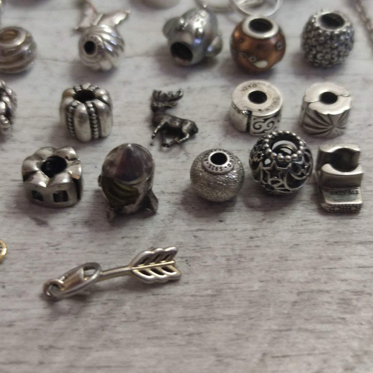 Pandora Charms and Silver Charms Beads x42 Weight 99g