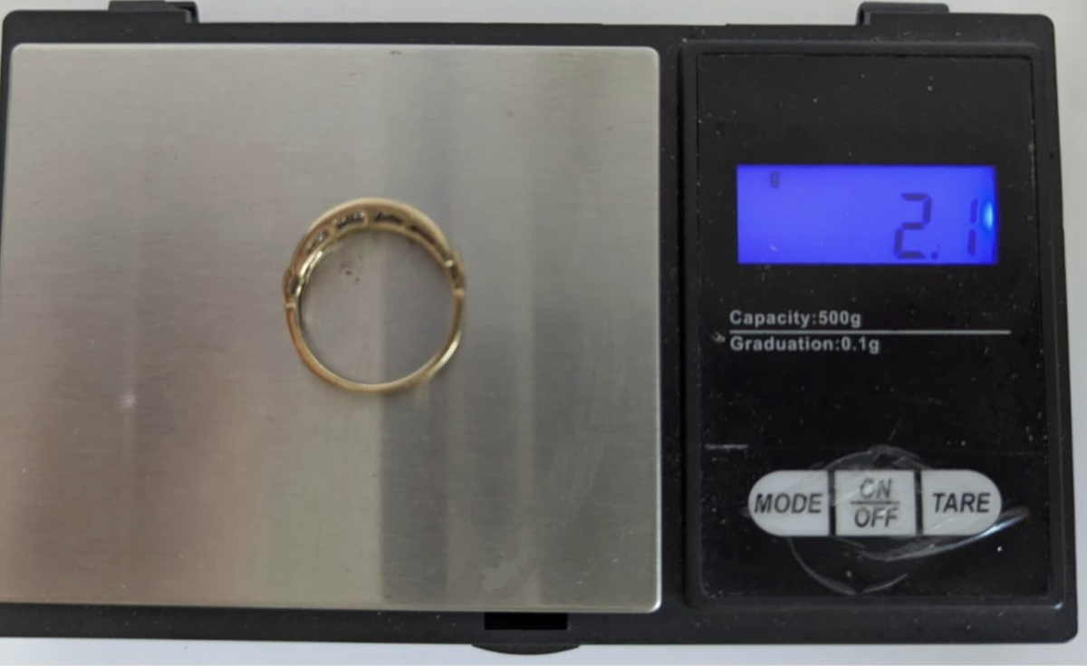 9ct Gold Half Eternity Ring Diamond Gemstones Hallmarked Size N 2.1g Stacking