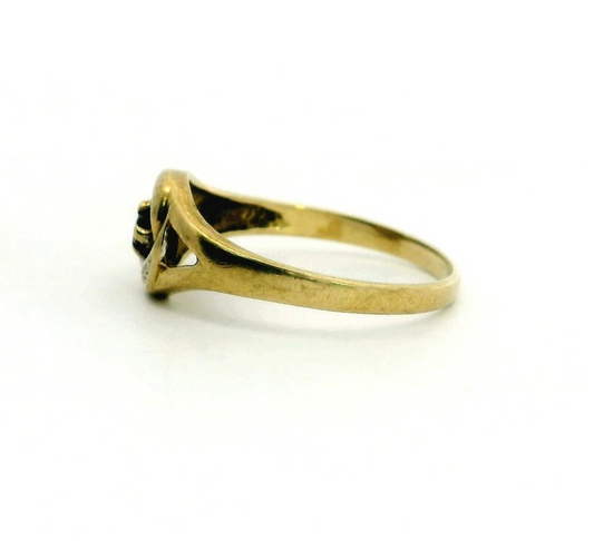 9ct Gold Ring Sapphire Stone Size P 1/2 Hallmarked 375 Solitaire September 1.8g