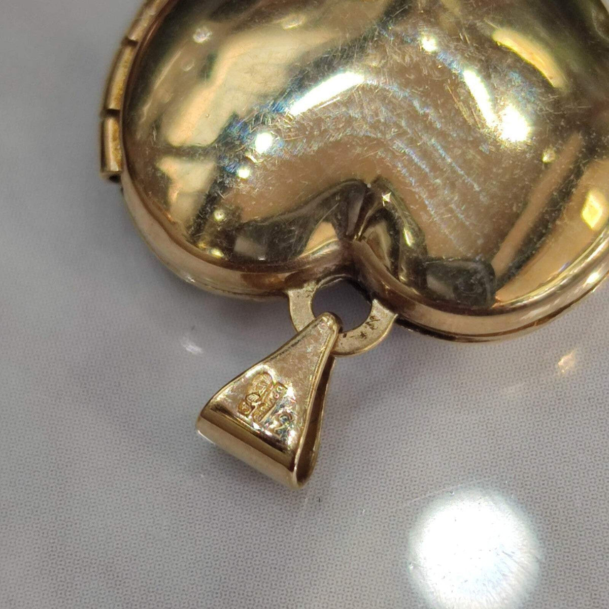 9ct Multi Tone Heart Locket Pendant 375 Gold Hallmark Size 24mm x 20mm