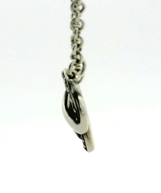 Pandora Infinity Heart Collier Necklace Cubic Zirconia Stones 48cm Long 4.4g