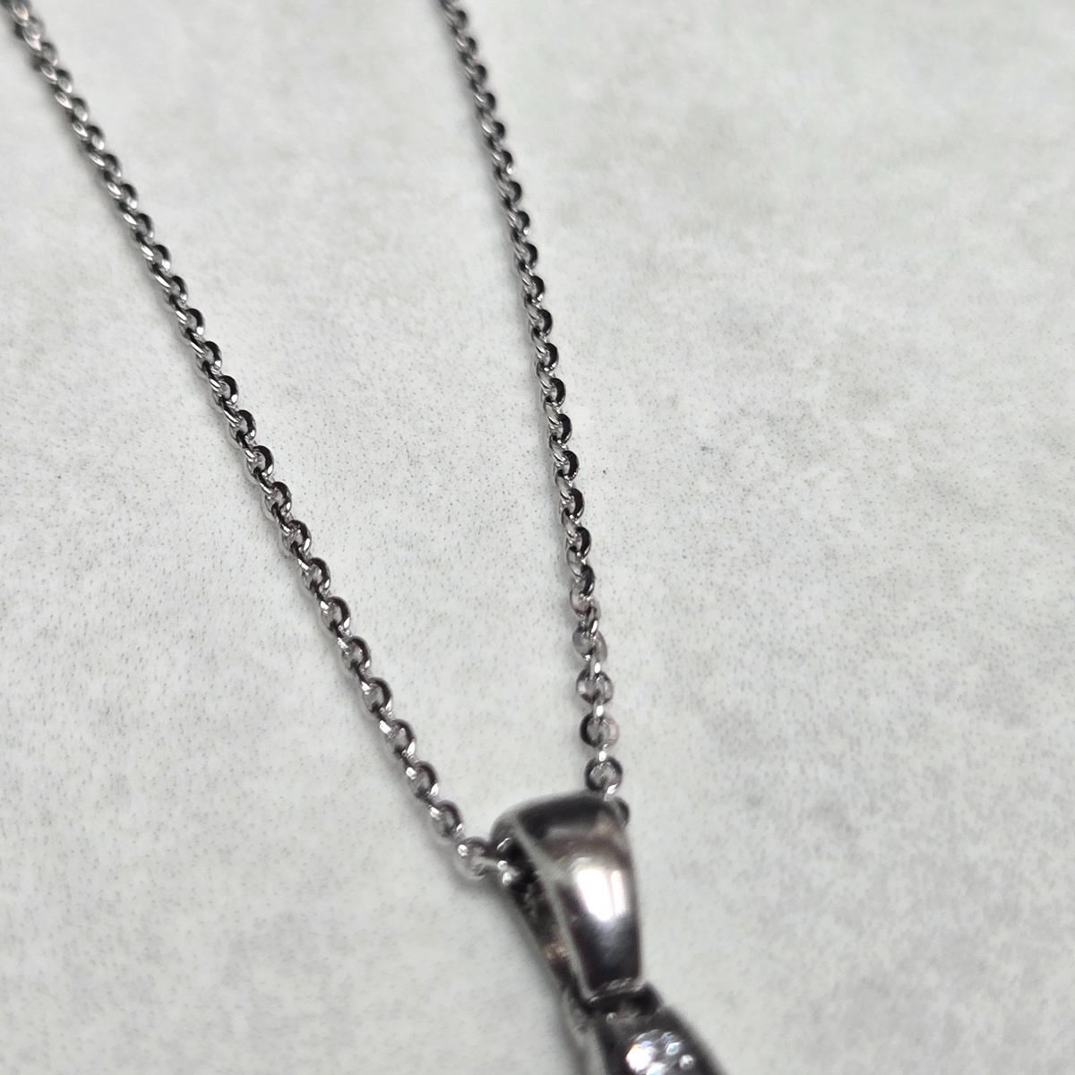 925 Sterling Silver Turquoise Pendant Necklace 18" Stamped Link Chain December