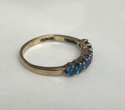 9ct Gold Ring Cubic Zirconia Hallmark Size L 1/2