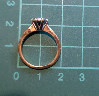 9ct Gold Ring Diamond Stones Size L Hallmarked Cluster Setting 2.7g