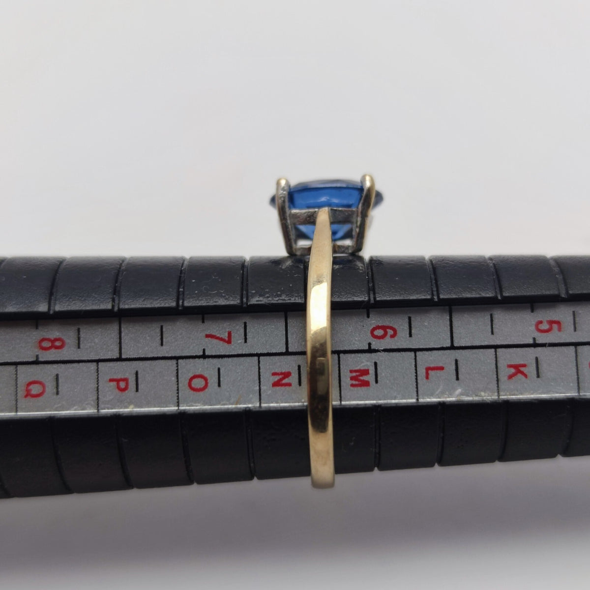9ct Gold Ring Cubic Zirconia Solid Band Hallmark Size M