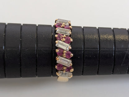 Amethyst Ring 9ct Gold Hallmarked Size O February Birthstone 3.5g